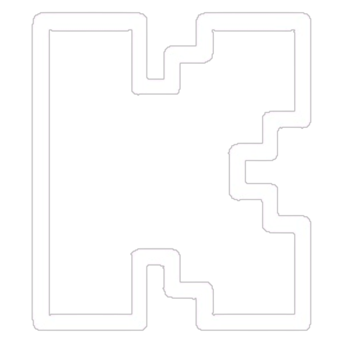 Kick White Icon