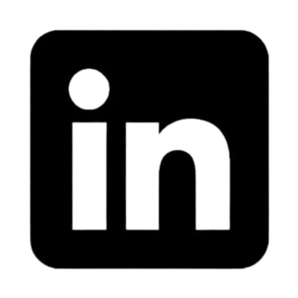 LinkedIn Black Icon