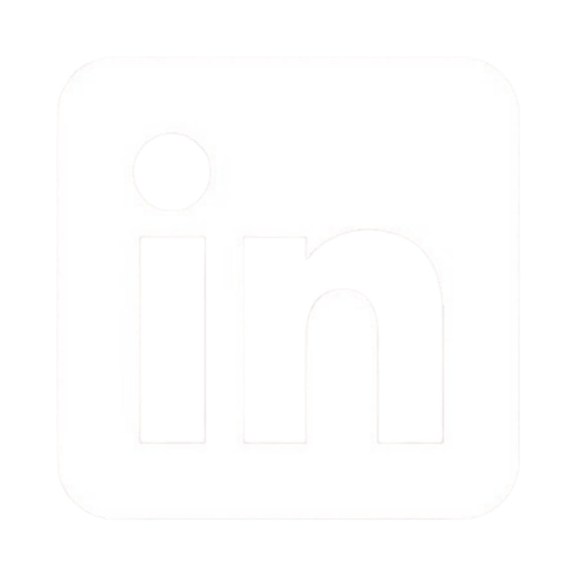 LinkedIn White Icon