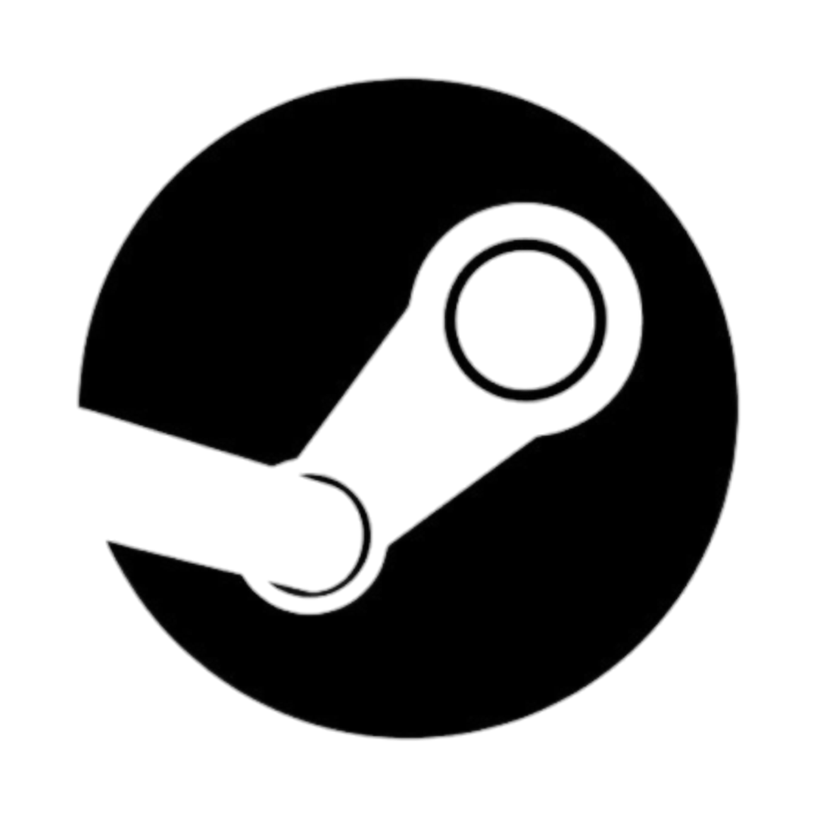 Steam Black Icon
