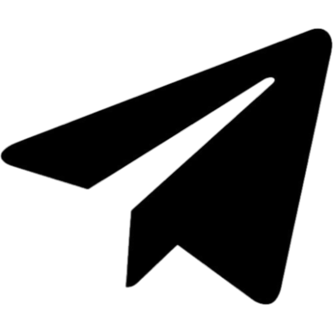 Telegram Black Icon