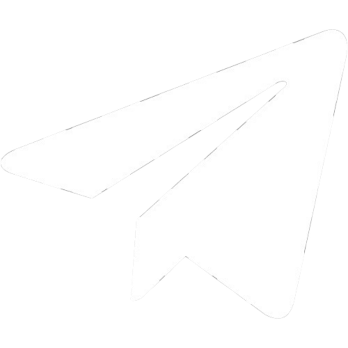 Telegram White Icon
