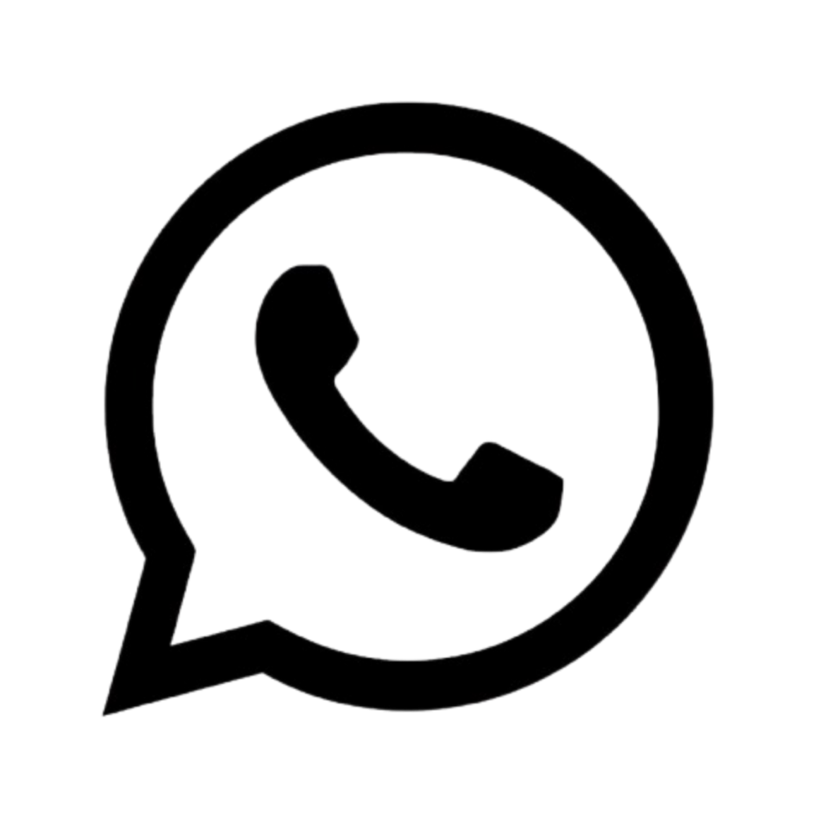 WhatsApp Black Icon